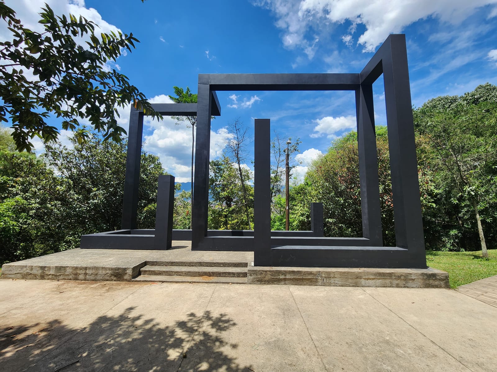Traditional Plaza Street View - Cerro de Nutibara Sculpture Park, Medellín